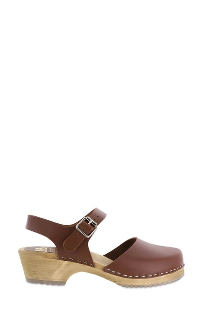 Mia Sofia Clog Sandal In Brown