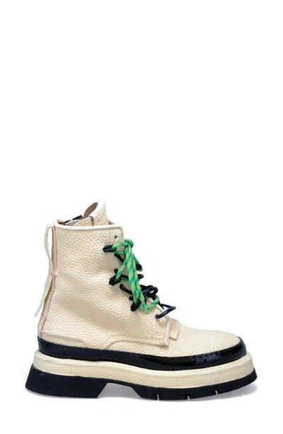 Shop As98 Vonne Combat Boot In Milk