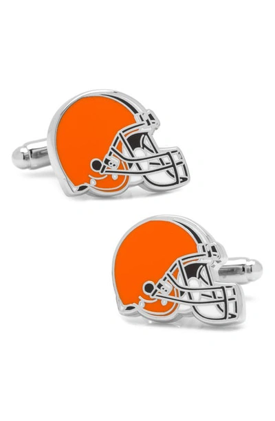 Shop Cufflinks, Inc Cleveland Browns Cuff Links In Orange