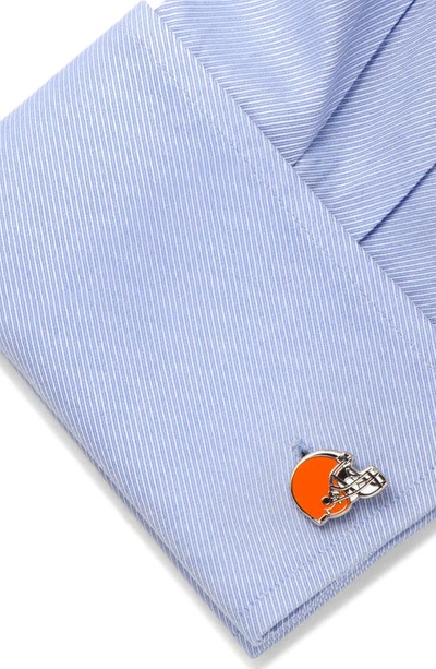 Shop Cufflinks, Inc Cleveland Browns Cuff Links In Orange