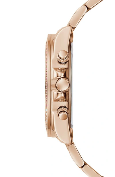 Shop Guess Multifunction Bracelet Watch, 38mm X 10.4mm In Rose Gold/multi/rose Gold