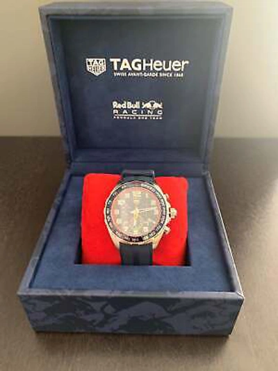 Pre-owned Tag Heuer 1 X Red Bull Racing Heuer Formula 43mm Refcaz101al.ft8052
