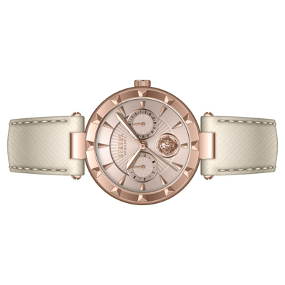 Pre-owned Versus By Versace Women Watch Multifunction Sertie N Vspos2521 Leather