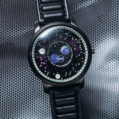 Pre-owned Xeric Nasa Apollo 15 American Moonphase Deep Space Purple