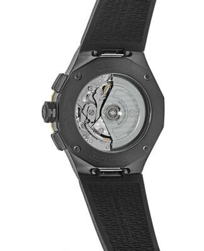 Pre-owned Baume & Mercier Riviera Black Steel Chronograph Dial Men's Watch 10625