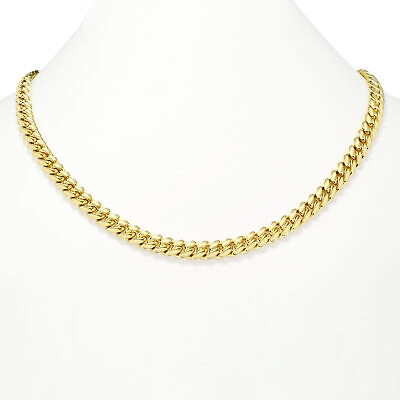 Pre-owned Nuragold 14k Yellow Gold Solid 8mm Mens Miami Cuban Link Chain Necklace Box Clasp 26"