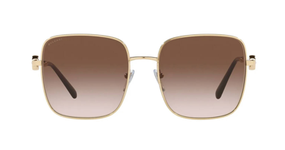 Pre-owned Bvlgari Persol Po 3328s Terra Di Siena/light Blue (96/56) Sunglasses In Brown Shaded