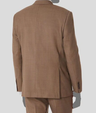 Pre-owned Lauren Ralph Lauren $640 Ralph Lauren Men's Brown Houndstooth Classic-fit 2-piece Suit Size 42r