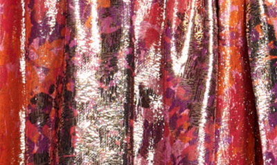 Shop Ramy Brook Miami Long Sleeve Minidress In Scarlet Multi Combo