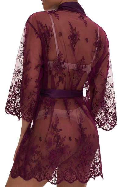 Shop Rya Collection Darling Lace Wrap In Eggplant