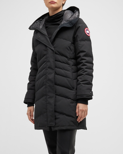 Shop Canada Goose Lorette Parka Jacket In Black