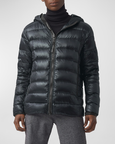 Shop Canada Goose Men's Crofton Quilted Hooded Jacket In Carbon