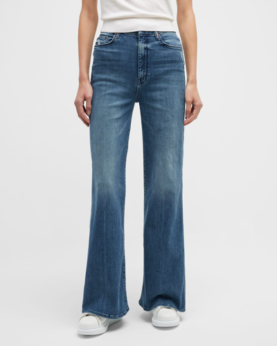 Shop Mother The Roller Skimp High-rise Wide Jeans In Out For The Eveni