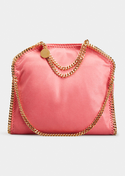 Shop Stella Mccartney Falabella Fold-over Tote Bag In 5560 Bright Pink