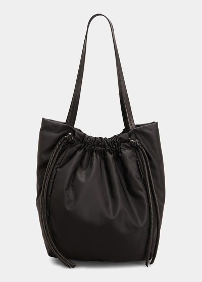 Shop Proenza Schouler Drawstring Nylon Tote Bag In Black