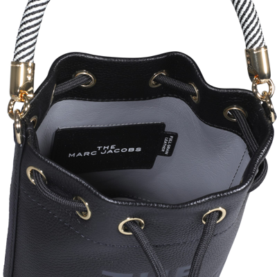 Shop Marc Jacobs The Leather Bucket Bag In Black