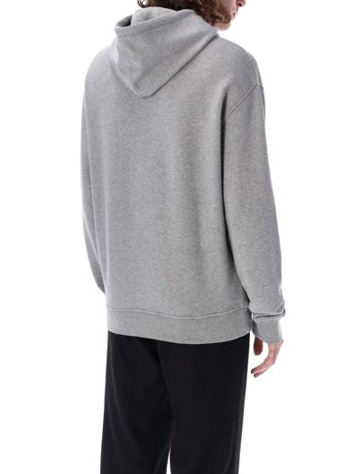 Shop Ami Alexandre Mattiussi Ami De Coeur Hoodie In Heather Grey