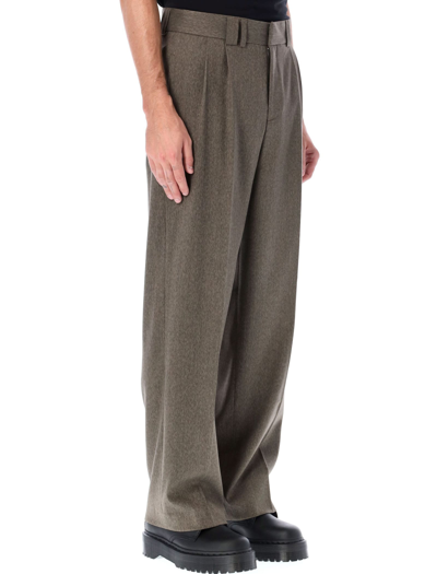 Shop Misbhv Relaxed Tailored Trousers In Olive