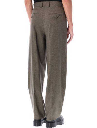 Misbhv Wide-leg Tailored Trousers In Olive