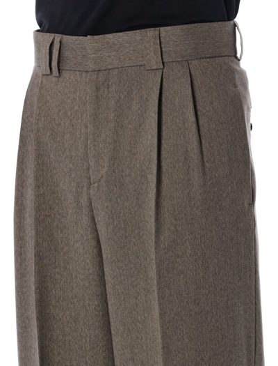 Misbhv Wide-leg Tailored Trousers In Olive