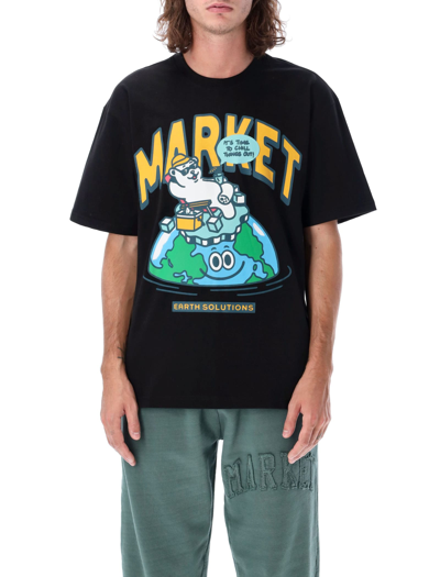 Shop Market Time To Chill Out T-shirt In Black