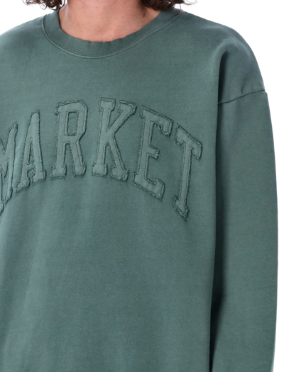 Shop Market Vintage Wash Crew Sweatshirt In Alpine