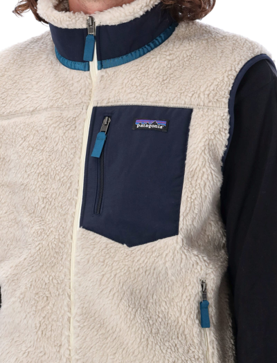 Shop Patagonia Classic Retro-x® Fleece Vest In Natural