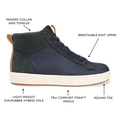 Territory Carlsbad Knit High Top Sneaker In Blue