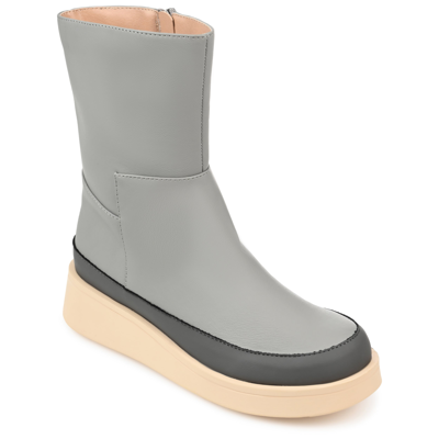 Shop Journee Collection Collection Women's Tru Comfort Foam Cristen Bootie In Grey