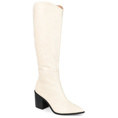 Shop Journee Collection Women's Tru Comfort Foam Extra Wide Calf Daria Boot In White