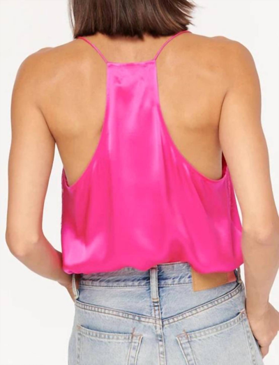 Shop Cami Nyc Racer Cami Top In Neon Pink