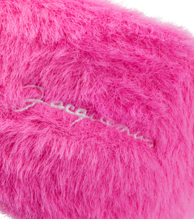 Shop Jacquemus Le Bandeau Neve Logo Headband In Pink