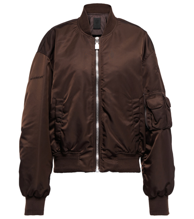 Shop Givenchy Bomber Jacket In Brown