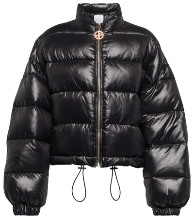 Patou Short Puffer Jacket In Black