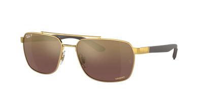 Shop Ray Ban Ray In Purple,gold