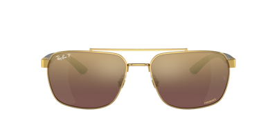 Shop Ray Ban Ray In Purple,gold