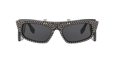 Burberry Woman Sunglass Be4383 In Grey