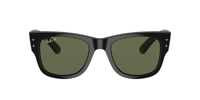 Ray Ban Dia De Muertos Mega Wayfarer Sunglasses Black Frame Green Lenses 51-21 In Grün