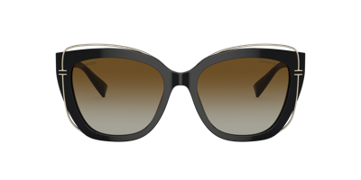 Tiffany & Co Tf4148 Cat-eye Acetate Sunglasses In Polar Brown Gradient