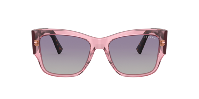 Shop Vogue Eyewear Woman Sunglasses Vo5462s In Polar Grey Gradient Violet