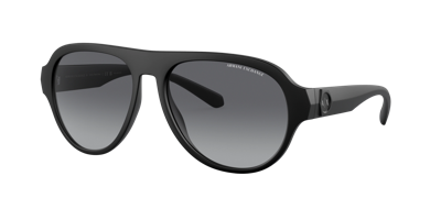 Shop Armani Exchange Man Sunglasses Ax4126su In Polar Gradient Grey
