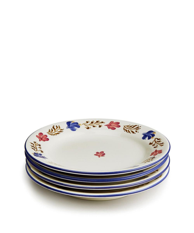 Soho Home Castelo Side Plates Set Of Four In Multi-coloured