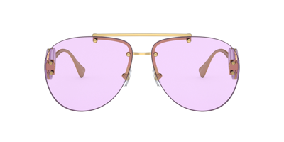Versace 0ve2250 14871a Aviator Sunglasses In Violet | ModeSens