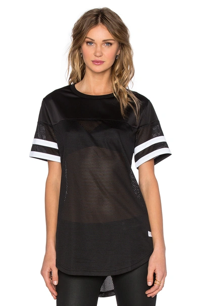 Stampd Mesh Scallop Jersey In Black