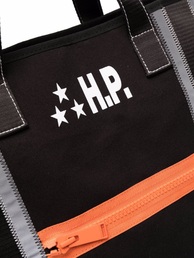 Shop Heron Preston Large Logo Tote Bag In Black