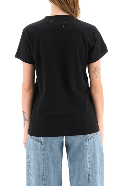 Shop Maison Margiela Numeric Logo Print T-shirt In Black