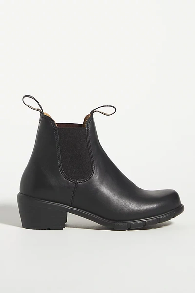 Shop Blundstone Heeled Chelsea Boots In Black