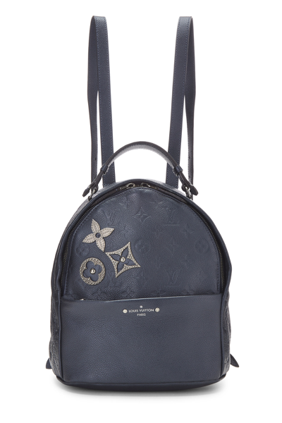 Pre-owned Louis Vuitton Bleu Infini Monogram Empreinte Pins Sorbonne  Backpack