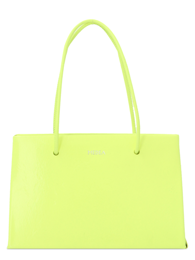 Shop Medea Leather Shoulder Bag In Yellow