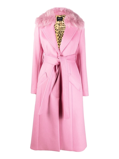 Shop Blumarine Women's Outwear -  - In Pink Leather